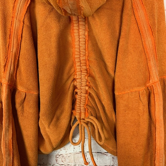 Free People Movement Half Court Orange Sweatshirt - Picture 6 of 7